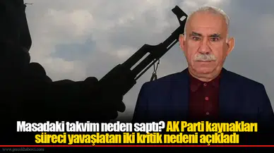 Masadaki takvim neden saptı? AK Parti kaynakları süreci yavaşlatan iki kritik nedeni açıkladı