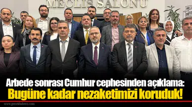 Arbede sonrası Cumhur cephesinden açıklama: Bugüne kadar nezaketimizi koruduk!