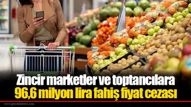 Zincir marketler ve toptancılara 96,6 milyon lira fahiş fiyat cezası