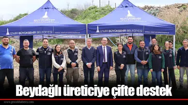 Beydağlı üreticiye çifte destek