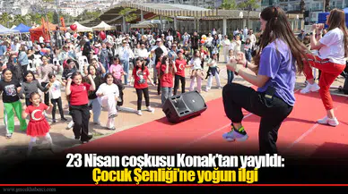 23 Nisan coşkusu Konak’tan yayıldı: Çocuk Şenliği’ne yoğun ilgi