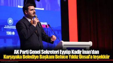 AK Parti Genel Sekreteri Eyyüp Kadir İnan'dan Karşıyaka Belediye Başkanı Behice Yıldız Ünsal’a teşekkür