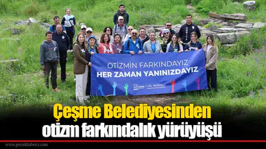 Çeşme Belediyesinden otizm farkındalık yürüyüşü