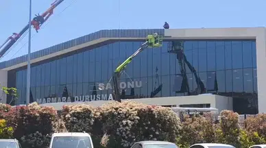 Silivri'ye yapılan dev duruşma salonunda son durum: Tabelası da asıldı