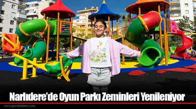 Narlıdere’de Oyun Parkı Zeminleri Yenileniyor