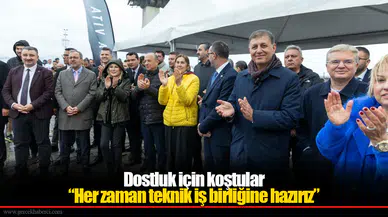 Dostluk için koştular