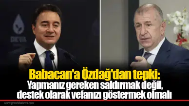 Ümit Özdağ Ali Babacan'ın CHP çıkışına tepki gösterdi