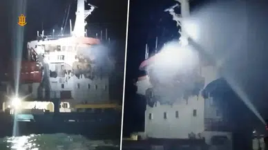 Karadeniz'de Türk gemisine İHA isabet etti: İki denizci yaralı