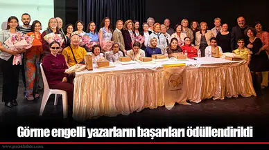 Görme engelli yazarların başarıları ödüllendirildi