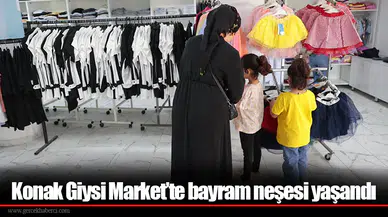 Konak Giysi Market’te bayram neşesi yaşandı