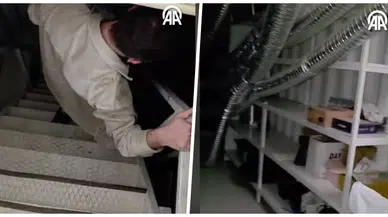 Tepebaşı Belediyesi özel kalem müdürünün bahçesinde gizli oda