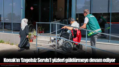 Konak’ın ‘Engelsiz Servis’i yüzleri güldürmeye devam ediyor