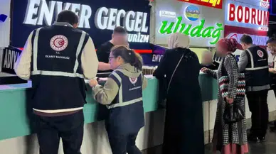 İzmir otogarındaki bayram denetimlerinde işletmelere idari para cezası kesildi