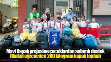 Mavi Kapak projesine çocuklardan anlamlı destek