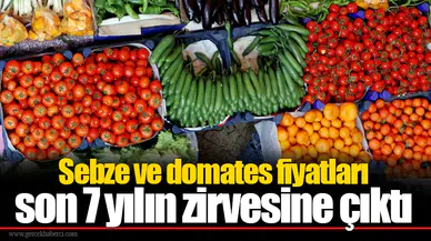 Sebze ve domates fiyatları son 7 yılın zirvesine çıktı