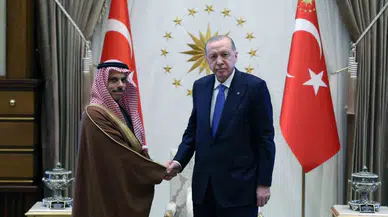 Cumhurbaşkanı Erdoğan, Suudi Arabistan Dışişleri Bakanı Ferhan’ı kabul etti