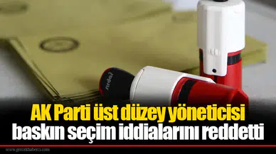 AK Parti üst düzey yöneticisi baskın seçim iddialarını reddetti