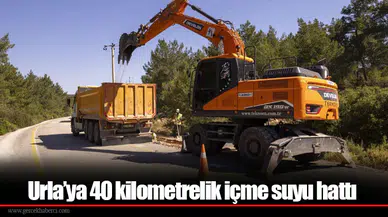 Urla'ya 40 kilometrelik içme suyu hattı