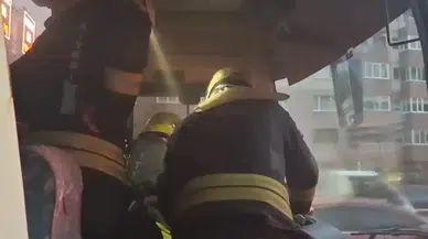 MHP Dilovası otobüsünde yangın çıktı, yolcular tahliye edildi
