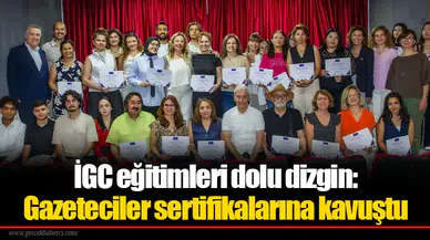 İGC eğitimleri dolu dizgin: Gazeteciler sertifikalarına kavuştu