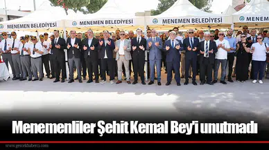 Menemenliler Şehit Kemal Bey'i unutmadı