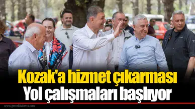 Kozak'a hizmet çıkarması: Yol çalışmaları başlıyor
