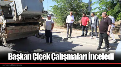 Başkan Çiçek Çalışmaları İnceledi