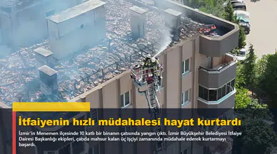 İtfaiyenin hızlı müdahalesi hayat kurtardı