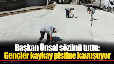 Başkan Ünsal sözünü tuttu: Gençler kaykay pistine kavuşuyor