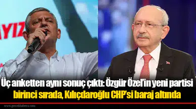 Üç anketten aynı sonuç çıktı: Özgür Özel’in yeni partisi birinci sırada, Kılıçdaroğlu CHP’si baraj altında