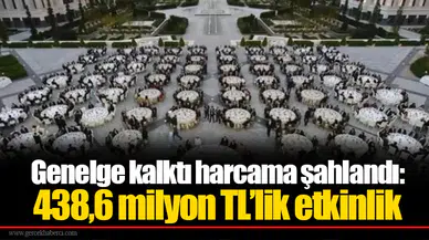 Genelge kalktı harcama şahlandı: 438,6 milyon TL’lik etkinlik