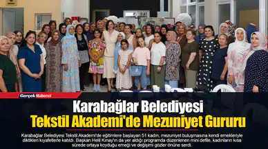 Karabağlar Belediyesi Tekstil Akademi'de Mezuniyet Gururu