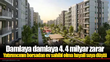 Damla Kent sertifikası borsada yüzde 19 geriledi ve 4.4 milyar lira kaybettirdi