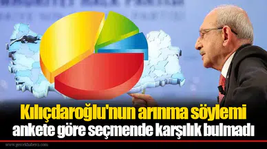 Kılıçdaroğlu'nun arınma söylemi ankete göre seçmende karşılık bulmadı