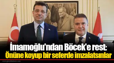 İmamoğlu'ndan Böcek'e rest: Önüne koyup bir seferde imzalatsınlar