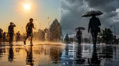 Meteoroloji'den 9 il için sağanak uyarısı ve sıcak hava açıklaması