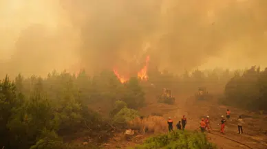 Muğla'daki yangın nedeniyle bir hastane ve 121 ev boşaltıldı