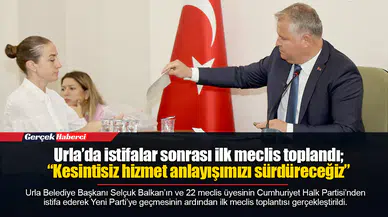 Urla’da istifalar sonrası ilk meclis toplandı; “Kesintisiz hizmet anlayışımızı sürdüreceğiz”