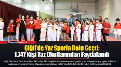 Çiğli’de Yaz Sporla Dolu Geçti: 1.747 Kişi Yaz Okullarından Faydalandı
