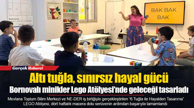 Bornovalı minikler Lego Atölyesi’nde geleceği tasarladı