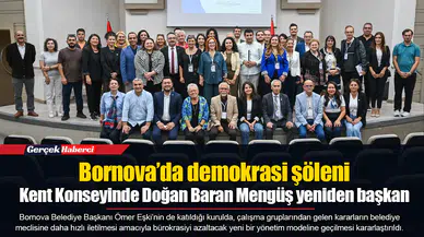 Bornova’da demokrasi şöleni: Kent Konseyinde Doğan Baran Mengüş yeniden başkan