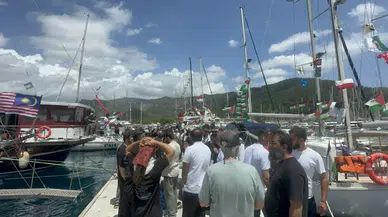 Marmaris’ten yükselen özgürlük çığlığı: Global Sumud Filosu rotayı Gazze’ye çevirdi