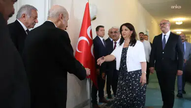 DEM Parti İmralı heyeti MHP lideri Bahçeli ile görüştü