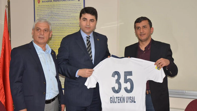 DP Genel Başkanı Uysal, Bucaspor'u ziyaret etti.