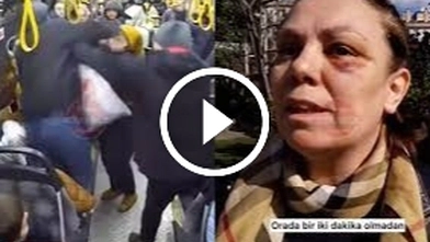 Bir kadın, yer istediği adamın yumruklu saldırısına uğradı