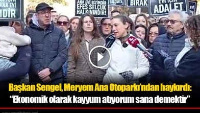 Başkan Sengel Meryem Ana Otoparkı'ndan haykırdı; "Yasal olarak değil ama ekonomik olarak kayyum atıyorum sana demektir"