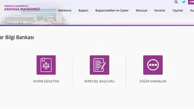 AYM Kararlar Bilgi Bankası güncellendi: Tüm kararlar türlerine platformda!