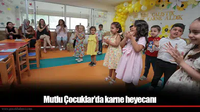 Mutlu Çocuklar’da karne heyecanı