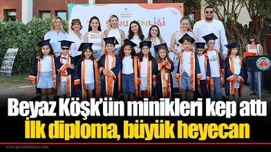Beyaz Köşk’ün minikleri kep attı... İlk diploma, büyük heyecan