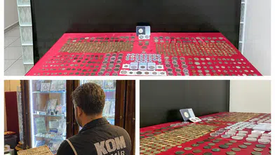 İzmir'de tarihi eser kaçakçılığı operasyonu: 672 sikke ele geçirildi